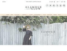 Tablet Screenshot of glamourandglow.com